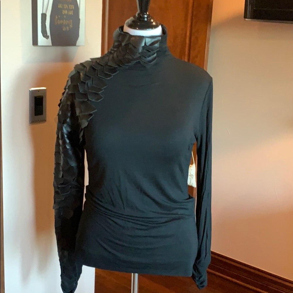 Turtleneck Top with Arm Detail - NWOT